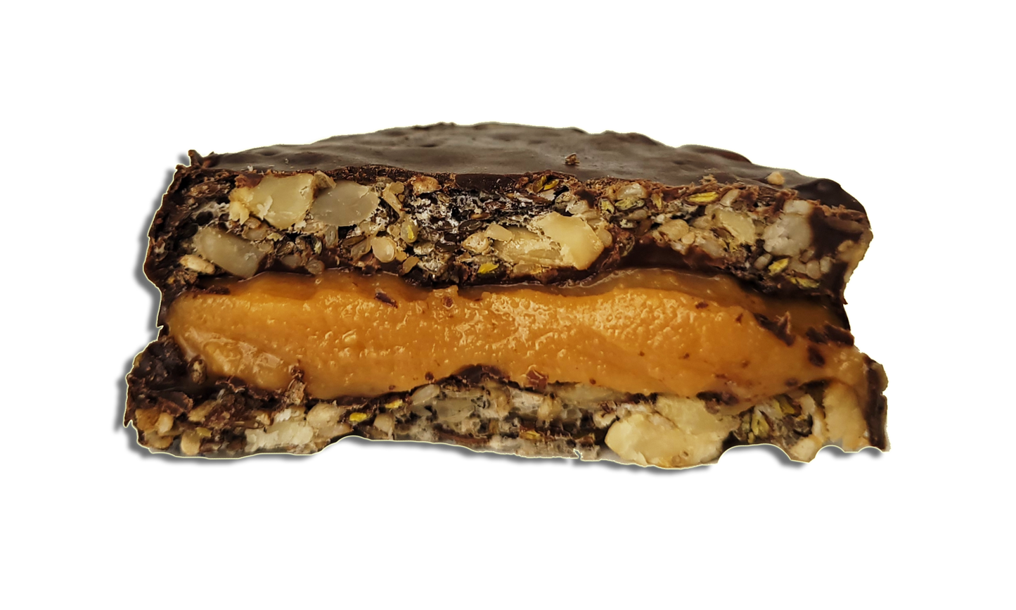 Alfajores Veganos y Sin Lactosa De Semillas y Frutos Secos Rellenos con Mantca de Maní - x8 unidades de 70 gs c/u